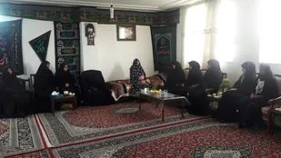 دیدار بسیجیان واحد پیشگام معراج بسیج دانش آموزی کوثر شاهرود با خانواده سردار شهید بوجار+عکس