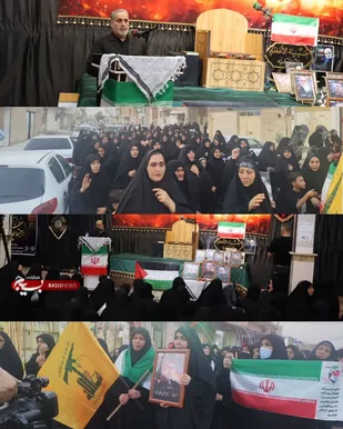 طوفان زینبیون در سوسنگرد / بانوان مجاهد با شعار "مرگ بر اسرائیل" حماسه&zwnj;ی عاشورا و مقاومت را زنده کردند