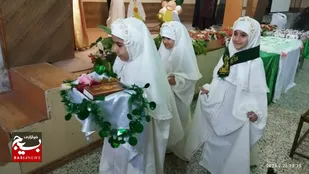 جشن تکلیف دانش آموزان چنارانی + (عکس)