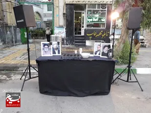 گزارش تصویری|:برپایی ایستگاه صلواتی بمناسبت شهادت رئیس جمهور شهید آیت الله ابراهیم رئیسی و همراهان در قیامدشت
