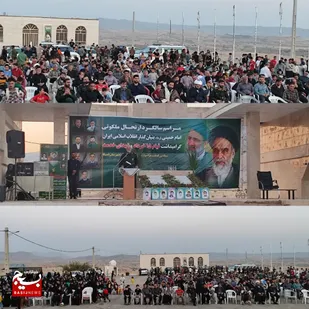 مراسم سالگرد  ارتحال امام خمینی( ره ) بنیانگذار انقلاب اسلامی ایران  و قیام خونین ۱۵ خرداد و شهدای خدمت با حضور سردار فلاحی جانشین محترم سپاه حضرت ولیعصر( عج ) در شهرستان اندیکا