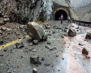 ریزش کبیرکوه در دره شهر حادثه آفرید