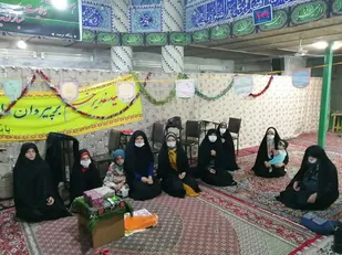 برگزاری جشن غدیر در پایگاه توحید حوزه مقاومت بسیج معصومیه ناحیه روح الله یزد