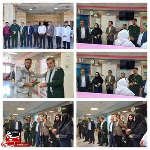 تجلیل از کادر درمان به مناسبت هفته دفاع مقدس در شهرستان باغملک
