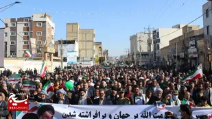 حضور باشکوه مردم شوشتر در راهپیمایی ۲۲بهمن
