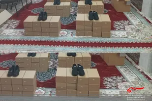 توزیع 67 جفت کفش بین نیازمندان به همت پایگاه شهید شاهچراغی دامغان