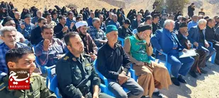 آیین سوگواری و نصب سنگ قبر مطهر گمنام&zwnj; در خنگ