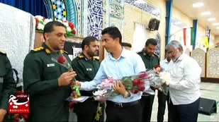تجلیل مردم دیّر از سبزپوشان سپاه پاسداران