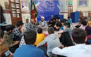 نشست معرفتی معتکفین و بسیجیان پایگاه شهید محمد انصاری پیشوا