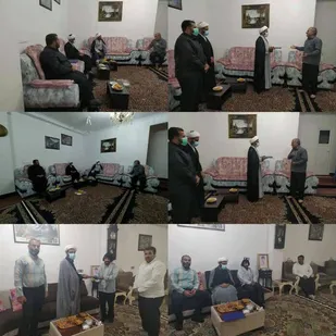 دیدار و سرکشی از خانواده ایثارگران کاظمی و تقیان در شهرستان دره شهر