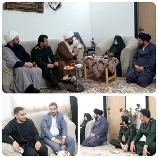 دیدار فرمانده سپاه و امام جمعه پیشوا با مادر "روحانی شهید سیدحسن یاسینی "