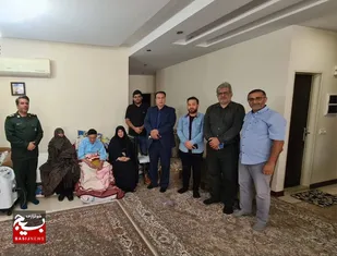 دیدار اصحاب رسانه و بسیجیان سازمان بسیج رسانه استان البرز با خانواده معزز شهیدان چپردار