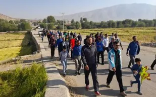 همایش پیاده روی خانوادگی در شهرستان  لردگان