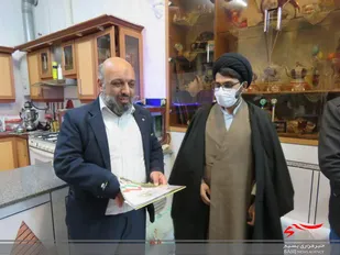 دیدار مسئول نمایندگی ولی فقیه سپاه خمینی شهر با رابط نمایندگی حوزه بسیج امام روح الله