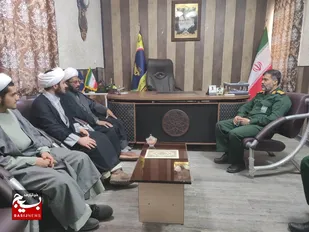 دیدار مسئول سازمان تبلیغات اسلامی &nbsp;شهرستان نیکشهر با فرمانده سپاه