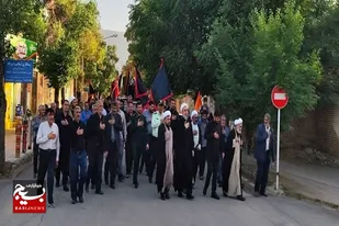 برگزاری مراسم دسته&zwnj;روی عزاداری سالروز شهادت حضرت امام جعفرصادق(ع) در ارسنجان