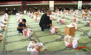 تبلور مواسات حسینی در کمک مومنانه + کلیپ