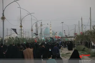 پیاده&zwnj;روی جاماندگان اربعین حسینی در قم برگزار شد