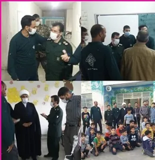 بازدید امام جمعه و فرمانده سپاه پیشوا از اردوی جهادی بسیجیان در روستای عسگرآباد