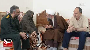 دیدار با خانواده شهیدان فضایل باقری و محسن زرگری در راستای تکریم خانواده شهدا&nbsp;