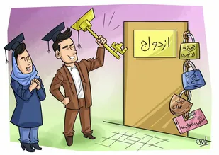 ▪️کاریکاتور "کلید ازدواج"