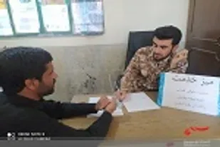 برپایی میز خدمت در پایگاه آل طا&zwnj;ها حوزه شهید بهشتی سیب و سوران
