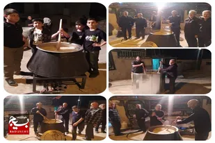 محافل عزاداری همراه با پخت حلیم در روستای سرخه برپاست