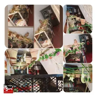 خلاقیت بخش علمی پایگاه بسیج سمیه خرمشهر در استفاده از فضای خالی برای ایجاد کتابخانه.