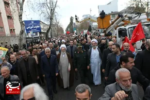 راهپیمایی مردم گیلان در پی محکومیت انفجار تروریستی کرمان