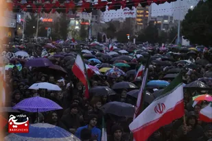 آسمان کرمان با مردمش هم ناله در عزای شهادت امام خامنه&zwnj;ای(رضوان الله تعالی علیه)