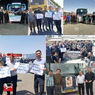 اعزام کارگران بسیجی مازندرانی به مراسم سالگرد رحلت امام خمینی (ره)