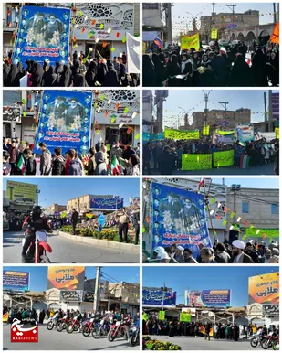 تمثال مبارک امام خمینی (ره) در بهبهان گلباران شد