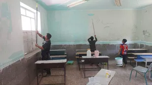 رنگ&zwnj; آمیزی ۶ مدرسه در شهرستان باغملک در قالب طرح شهید عجمیان