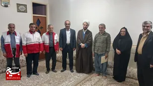 از۶ جانباز دفاع مقدس در باغملک دیدار و تجلیل به عمل آمد