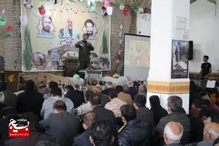 سومین سالگرد شهید سلیمانی با نوای حاج مهدی سلحشور در خلیل آباد زرین دشت برگزار شد