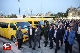 آیین نوسازی و بهره&zwnj;برداری از ناوگان جدید حمل&zwnj;ونقل شهری در همدان