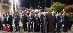 حضور گسترده مردم ومسئولان لالی در میدان شهدای ۲۱ دی