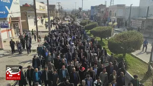 راهپیمایی باشکوه ۲۲بهمن در شهرستان لالی