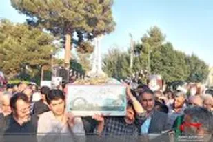 تشییع پیکر شهید خوشنام در دامغان