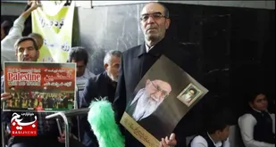 اجتماع ضد صهیونیستی موکب&zwnj;داران اربعین حسینی در حرم مطهر رضوی+فیلم