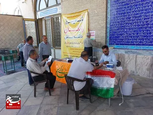 ایستگاه سلامت  در مصلای نماز جمعه شهرستان کازرون برگزار شد