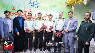 تقدیر از نیروی انتظامی شاهرود با حضور مسئولان و دانش&zwnj;آموزان+ تصاویر