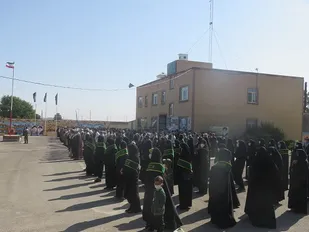 مراسم صبحگاه مشترک در سپاه باخرز برگزار شد