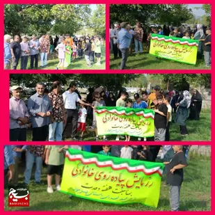 برگزاری همایش پیاده روی خانوادگی روستای پرچور