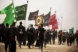 اعزام ۱۴ زائر اولی به کربلای معلی به همت گروه جهادی شهیدان بیات همدان
