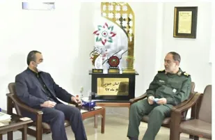 دیدار استاندار خراسان جنوبی با فرمانده سپاه انصار الرضا(ع)
