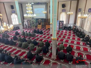 مراسم چهلم شهید گمنام نیروی انتظامی آذربایجان غربی برگزار شد
