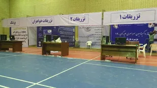 آماده سازی سالن فجر جزیره خارگ جهت واکسیناسیون عمومی