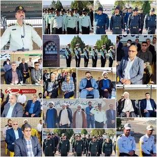 حضور پایوران گردان ۱۱۸امام حسین (علیه السلام ) در مراسم صبحگاه  مشترک فرماندهی نیروی انتظامی شهرستان اردستان
