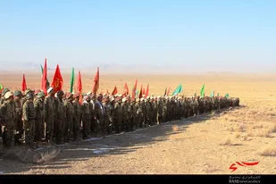 حضور سردار فدا و حجت الاسلام غفاری پور در اردوی صحرایی لشکر امام حسین(علیه السلام)